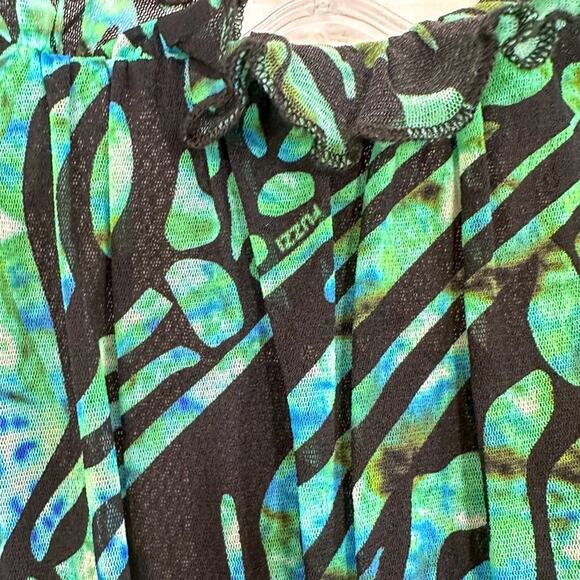 Fuzzi Abito Corto Geometric Animal Print Dress, EUC, Medium, MSRP $545 - Picture 7 of 15